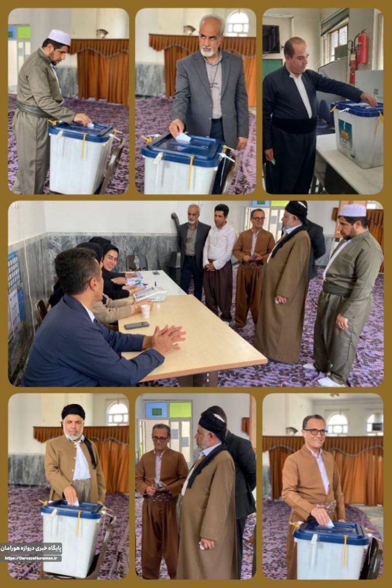 حضور مردم،مسئولان و ماموستاهای اهل تسنن روانسر